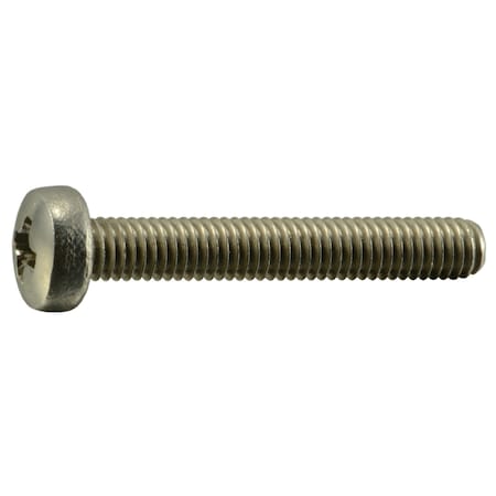 Midwest Fastener M3-0.50 x 20 mm Phillips Pan Machine Screw, Plain Stainless Steel, 20 PK 38103